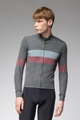 ALÉ Cycling winter long sleeve jersey - WOOL LINE - grey