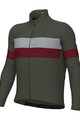 ALÉ Cycling winter long sleeve jersey - WOOL LINE - grey