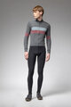 ALÉ Cycling winter long sleeve jersey - WOOL LINE - grey