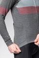 ALÉ Cycling winter long sleeve jersey - WOOL LINE - grey
