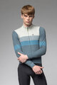 ALÉ Cycling winter long sleeve jersey - WOOL LINE - blue/grey