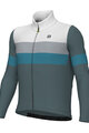 ALÉ Cycling winter long sleeve jersey - WOOL LINE - blue/grey