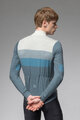 ALÉ Cycling winter long sleeve jersey - WOOL LINE - blue/grey