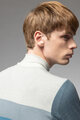 ALÉ Cycling winter long sleeve jersey - WOOL LINE - blue/grey