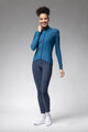 ALÉ Cycling winter long sleeve jersey - PRAGMA FONDO 3.0 LADY - blue