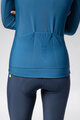 ALÉ Cycling winter long sleeve jersey - PRAGMA FONDO 3.0 LADY - blue