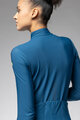 ALÉ Cycling winter long sleeve jersey - PRAGMA FONDO 3.0 LADY - blue