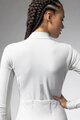 ALÉ Cycling winter long sleeve jersey - PRAGMA FONDO 3.0 LADY - white