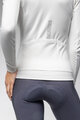 ALÉ Cycling winter long sleeve jersey - PRAGMA FONDO 3.0 LADY - white