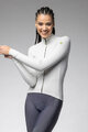 ALÉ Cycling winter long sleeve jersey - PRAGMA FONDO 3.0 LADY - white