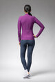 ALÉ Cycling winter long sleeve jersey - PRAGMA FONDO 3.0 LADY - purple
