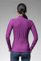 ALÉ Cycling winter long sleeve jersey - PRAGMA FONDO 3.0 LADY - purple