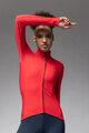 ALÉ Cycling winter long sleeve jersey - PRAGMA FONDO 3.0 LADY - red