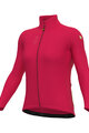 ALÉ Cycling winter long sleeve jersey - PRAGMA FONDO 3.0 LADY - red