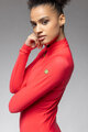 ALÉ Cycling winter long sleeve jersey - PRAGMA FONDO 3.0 LADY - red