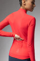 ALÉ Cycling winter long sleeve jersey - PRAGMA FONDO 3.0 LADY - red