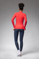 ALÉ Cycling winter long sleeve jersey - PRAGMA FONDO 3.0 LADY - red