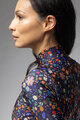 ALÉ Cycling winter long sleeve jersey - PRAGMA FLOWERY LADY - blue/multicolour