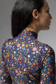 ALÉ Cycling winter long sleeve jersey - PRAGMA FLOWERY LADY - blue/multicolour