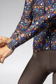 ALÉ Cycling winter long sleeve jersey - PRAGMA FLOWERY LADY - blue/multicolour