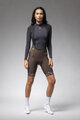 ALÉ Cycling bib shorts - PR-E HIKE - brown