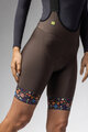 ALÉ Cycling bib shorts - PR-E HIKE - brown