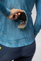 ALÉ Cycling windproof jacket - PR-E KNITTED - blue