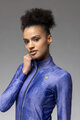 ALÉ Cycling windproof jacket - PR-E KNITTED - blue