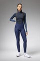 ALÉ Cycling long bib trousers - PRAGMA WINTER - blue