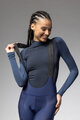 ALÉ Cycling long bib trousers - PRAGMA WINTER - blue