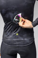 ALÉ Cycling winter long sleeve jersey - PR-E SPRAY - black