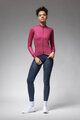 ALÉ Cycling winter long sleeve jersey - PR-E FOLLOW ME 2.0 LADY - pink