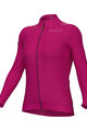 ALÉ Cycling winter long sleeve jersey - PR-E FOLLOW ME 2.0 LADY - pink