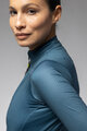 ALÉ Cycling winter long sleeve jersey - PR-E FOLLOW ME 2.0 LADY - blue