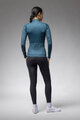 ALÉ Cycling winter long sleeve jersey - PR-E FOLLOW ME 2.0 LADY - blue