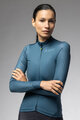 ALÉ Cycling winter long sleeve jersey - PR-E FOLLOW ME 2.0 LADY - blue