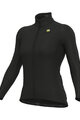 ALÉ Cycling winter long sleeve jersey - R-EV1 WARM RACE 2.0 LADY - black