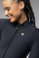 ALÉ Cycling winter long sleeve jersey - R-EV1 WARM RACE 2.0 LADY - black