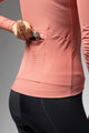 ALÉ Cycling winter long sleeve jersey - R-EV1 WARM RACE 2.0 LADY - pink