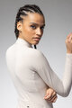 ALÉ Cycling winter long sleeve jersey - R-EV1 WARM RACE 2.0 LADY - ivory