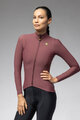 ALÉ Cycling winter long sleeve jersey - R-EV1 WARM RACE 2.0 LADY - brown