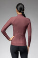 ALÉ Cycling winter long sleeve jersey - R-EV1 WARM RACE 2.0 LADY - brown