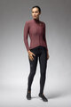 ALÉ Cycling winter long sleeve jersey - R-EV1 WARM RACE 2.0 LADY - brown