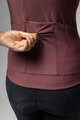 ALÉ Cycling winter long sleeve jersey - R-EV1 WARM RACE 2.0 LADY - brown