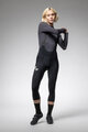 ALÉ Cycling 3/4 length bib shorts - PRAGMA WINTER - black