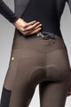 ALÉ Cycling long bib trousers - STONES CARGO 2.0 - brown