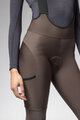 ALÉ Cycling long bib trousers - STONES CARGO 2.0 - brown