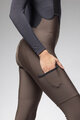 ALÉ Cycling long bib trousers - STONES CARGO 2.0 - brown