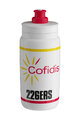 ELITE Cycling water bottle - FLY 550 COFIDIS 2025 - white/multicolour