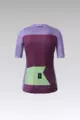 GOBIK Cycling short sleeve jersey - STARK W - purple/bordeaux/light green